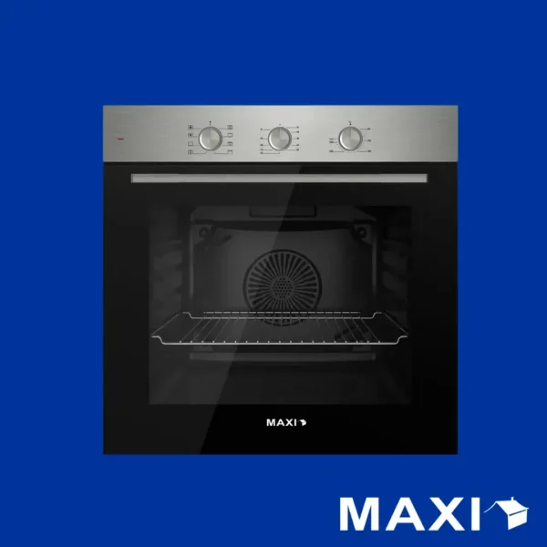 Maxi Electric Built-in Oven 60CM Black & Inox - QBP7SSM